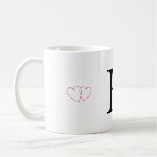 Letter H Gift Mug - Monogram Initial Mug