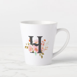 Letter H Latte Mug