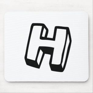 Letter H Mouse Mat