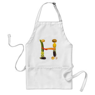 letter "H" of fruits and vegetables Standard Apron