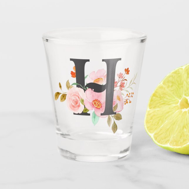Letter H Shot Glass (Front)