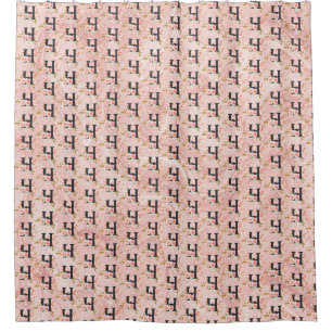 Letter H Shower Curtain