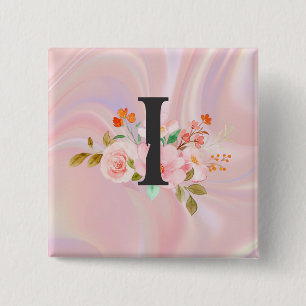Letter I 15 Cm Square Badge