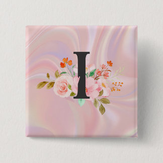 Letter I 15 Cm Square Badge