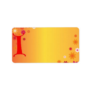 Letter I Address Label