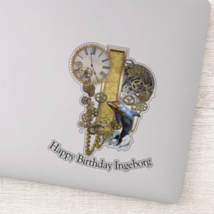 Letter I Birthday customisation Sticker