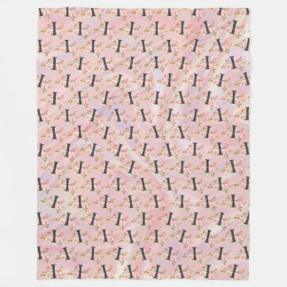 Letter I Fleece Blanket