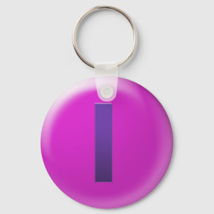 Letter I Key Ring