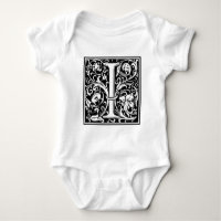 Letter I Mediaeval Monogram Art Nouveau