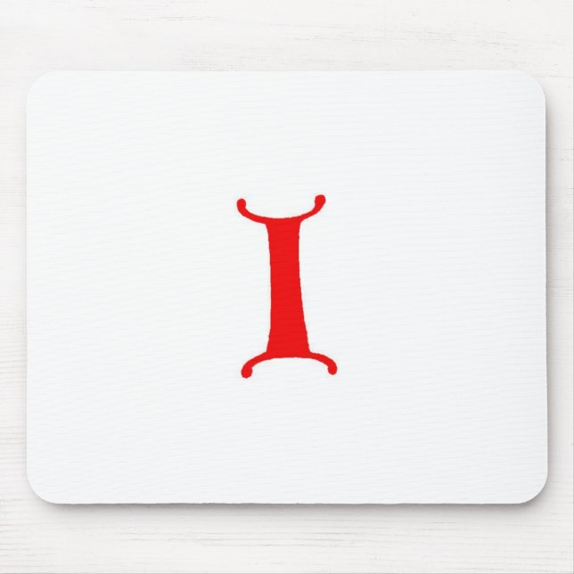 Letter I Mouse Mat (Front)