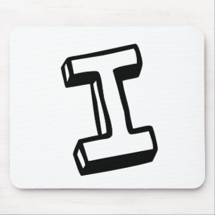 Letter I Mouse Mat