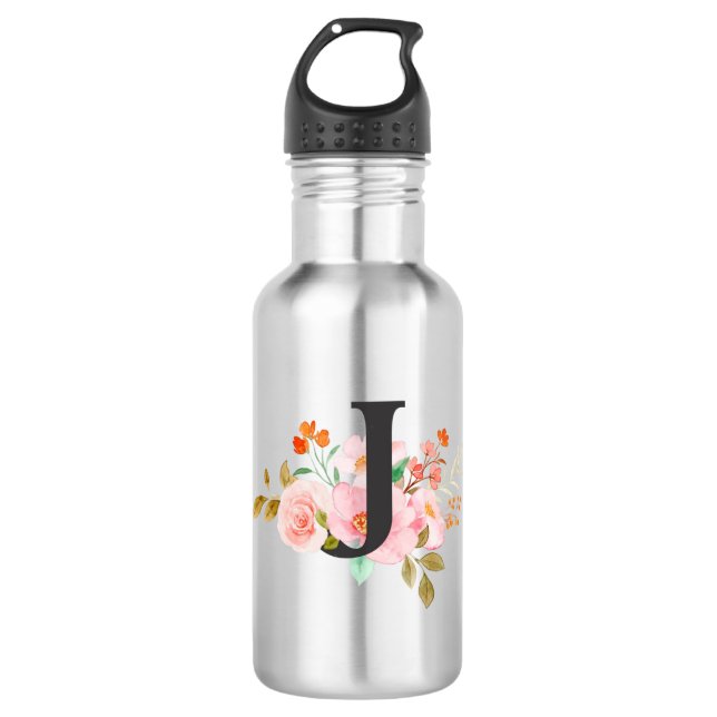 Letter J 532 Ml Water Bottle (Front)