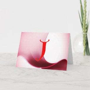 Letter J Greeting Card