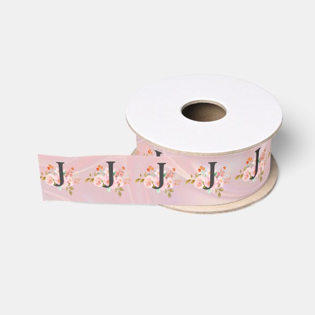 Letter J Grosgrain Ribbon (Spool)