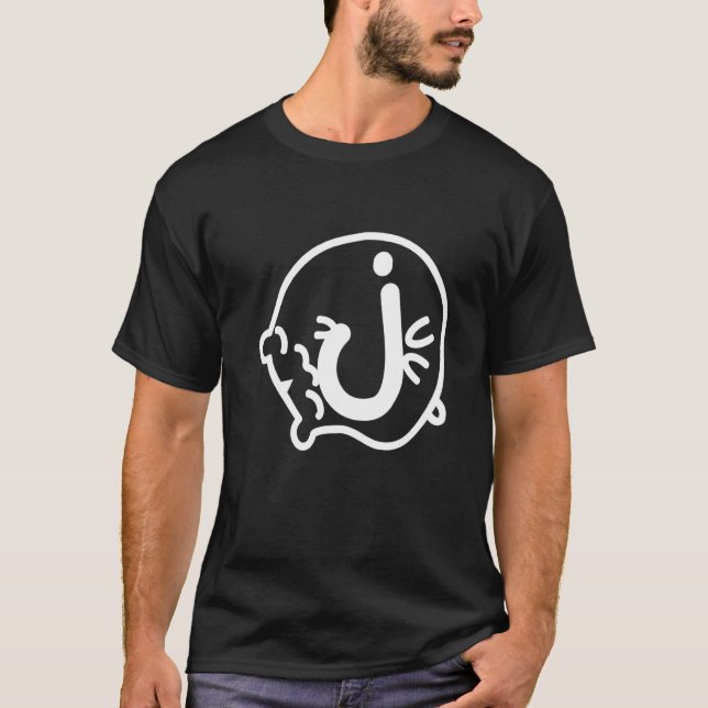 Letter J Hamster Name Monogram T-Shirt (Front)