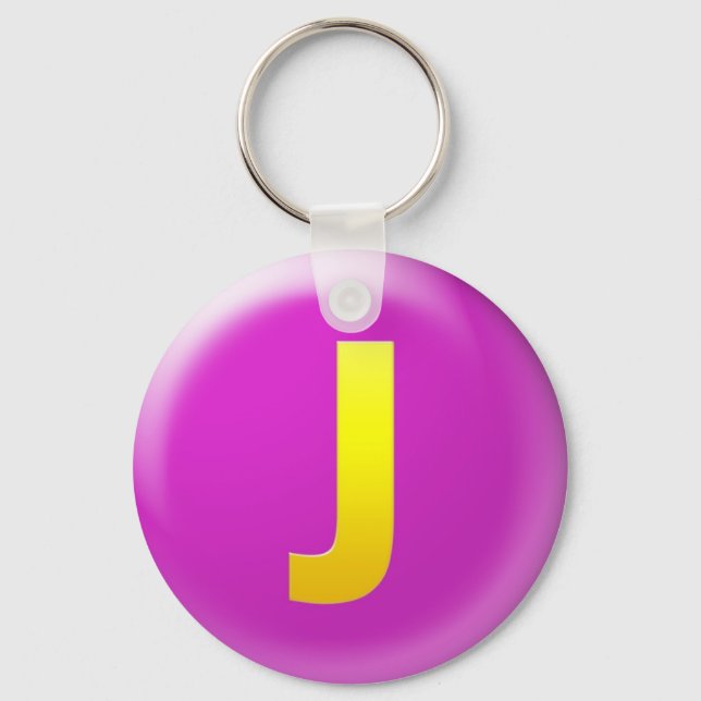Letter J Key Ring (Front)