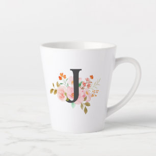 Letter J Latte Mug