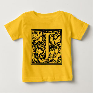 Letter J Mediaeval Monogram Art Nouveau Baby T-Shirt