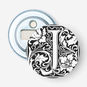 Letter J Mediaeval Monogram Vintage Initial Bottle Opener