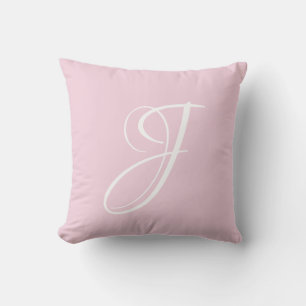 Letter J Monogram Initial Custom Cushion