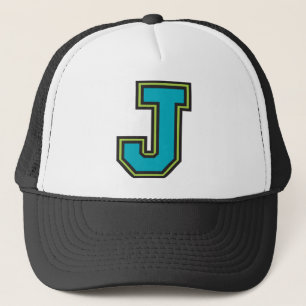 Letter "J" Monogram Trucker Hat