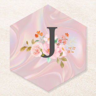 Letter J Paper Coaster