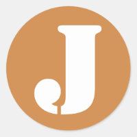 Letter J Peru Gold Stencil Alphabet by Janz