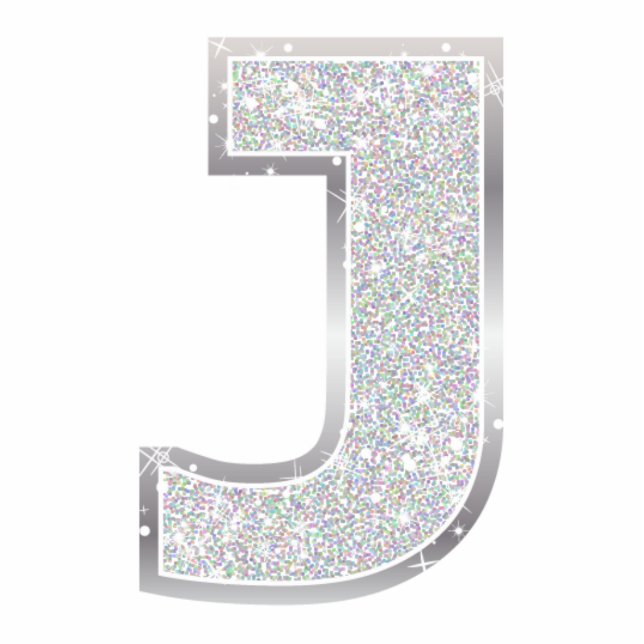 Letter J Photo Sculpture Decoration (Front)