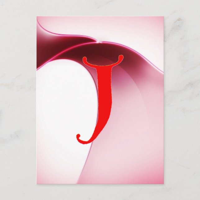 Letter J Postcard (Front)