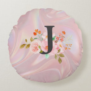Letter J Round Cushion