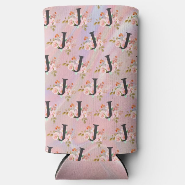 Letter J Seltzer Can Cooler (Front)