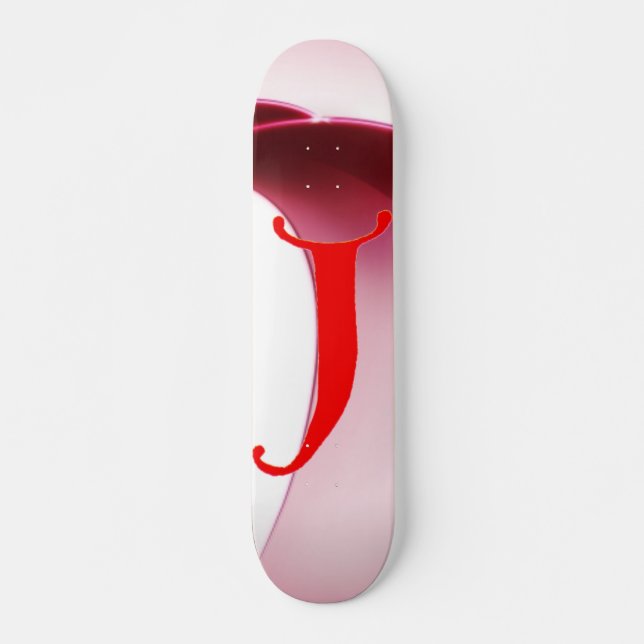 Letter J Skateboard (Front)