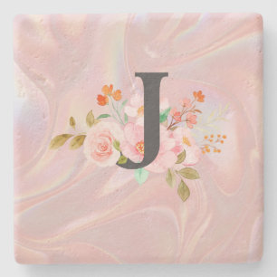 Letter J Stone Coaster