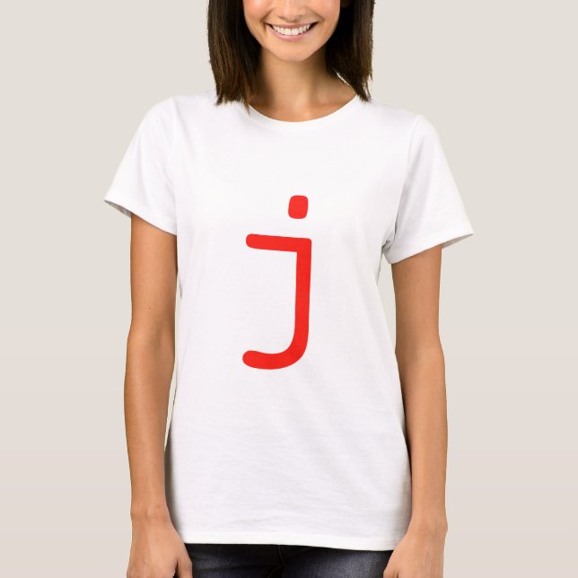 Letter J T-Shirt (Front)