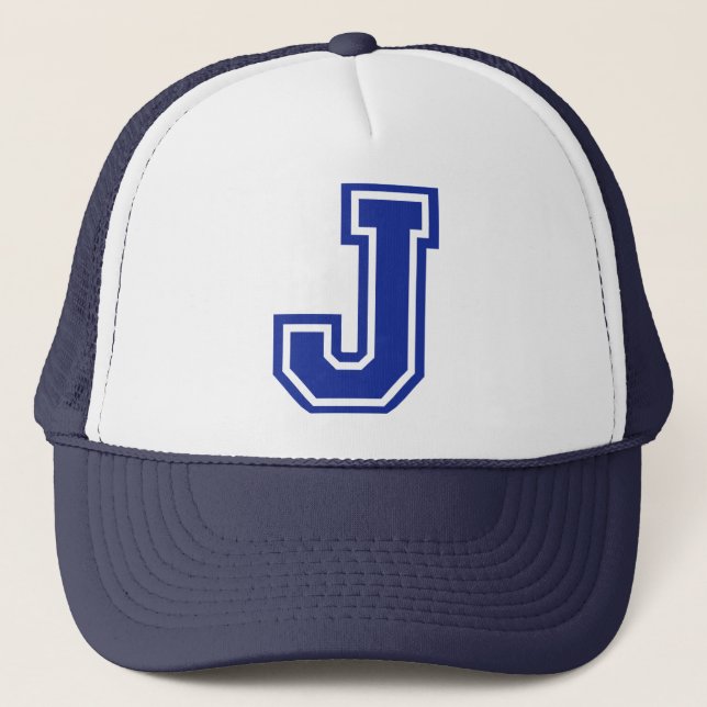 Letter J Trucker Hat (Front)