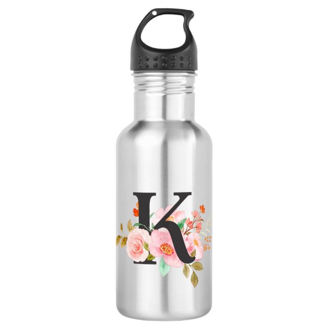 Letter K 532 Ml Water Bottle (Front)
