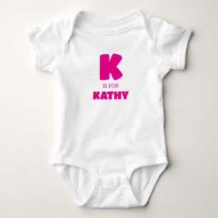 Letter K Baby Clothes, Baby Name One Piece Bodysuit