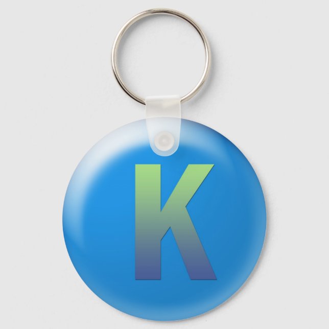 Letter K Key Ring (Front)