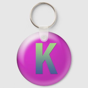 Letter K Key Ring
