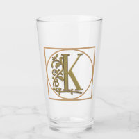 LETTER K MONOGRAM Beautiful Wedding New Home Gift