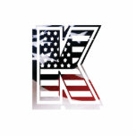 Letter K Monogram Initial Patriotic USA Flag Photo Sculpture Decoration<br><div class="desc">Simplicity at its best. Elegant and sophisticated design. USA red, white and blue flag colours and a monogram letter on an American style typeface. Letter is available for all of the alphabet. Show your patriotic love for the United States of America with this personalised typography monogram from A to Z....</div>