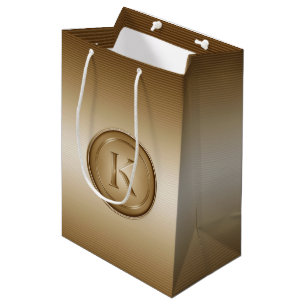"Letter K" Monogram Medium Gift Bag