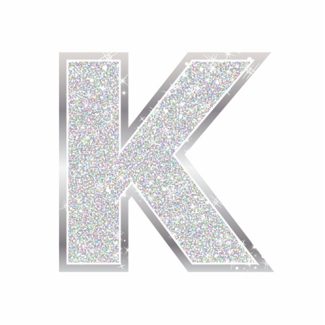 Letter K Photo Sculpture Decoration (Front)