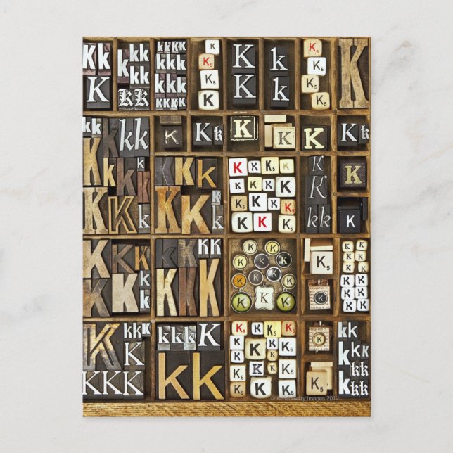 Letter K Postcard (Front)