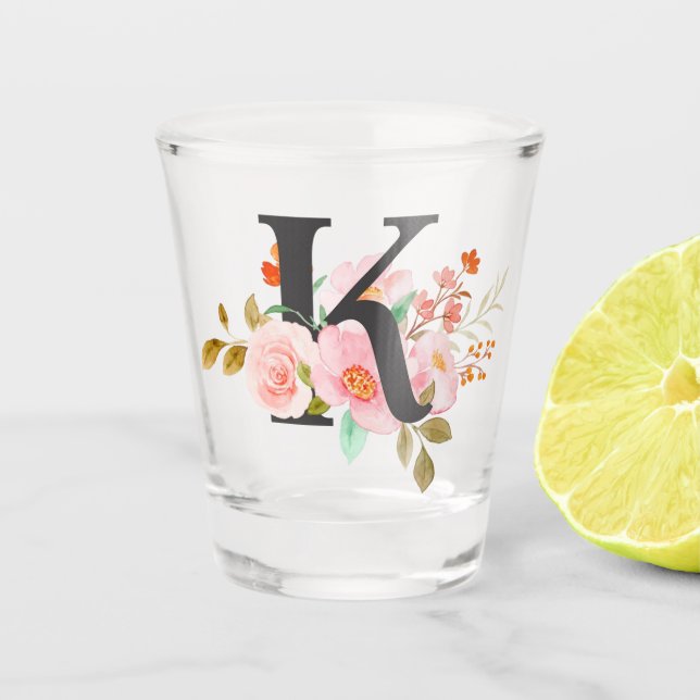 Letter K Shot Glass (Front)