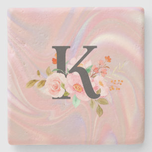 Letter K Stone Coaster