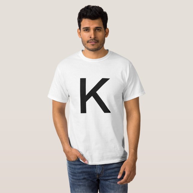 Letter K  T-Shirt (Front Full)