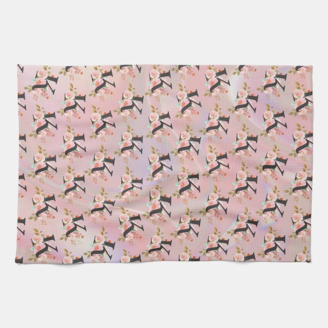 Letter K Tea Towel (Horizontal)