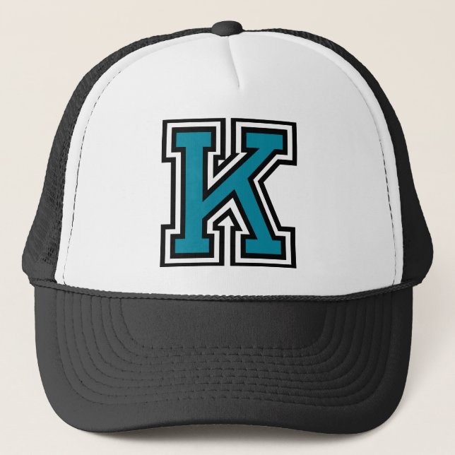 Letter "K" Trucker Hat (Front)