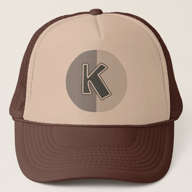 Letter K Trucker Hat (Front)